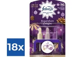 Ambi Pur Electric Navulling 3volution  Sugarplum Delight 20 ml - Voordeelverpakking 18 stuks