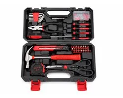 Gereedschapskoffer 126-delig – Complete Gereedschapset met Koffer – Schroevendraaiers, Hamer & Bits – Alpha Omega