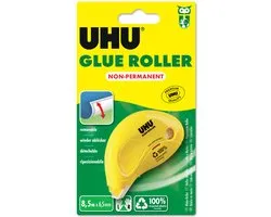 UHU lijmroller Dry & Clean Roller, verwijderbaar, 6,5 mm x 8,5 m