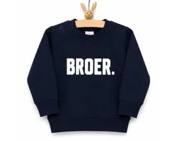 Pull pour enfant bébé - grand frère big bro grande lettre bleu Taille 74 - Big brother bro - Agrandissement de la famille - Annonce de grossesse hourra cool je deviens annonce bébé