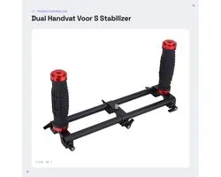 Caméra Dual Grip Extender Poignée Cardan Stabilisateur Rig Accessoire pour Zhiyun et Feiyu - Vbestlife