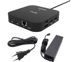 i-Tec - USB-C Docking Station - Compact - 2 x HDMI - 4 x USB-A - 2 x USB-C - Ethernet - Audio In/Uit - 100W opladen - Plug & Play