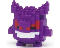 Bandai - Nanoblock - Gengar - Pokémon - Mini Brick Figuur - Bouwset - Pixel Gengar (Gengar) Pokémon Figuur Bouwpakket - NBPM007