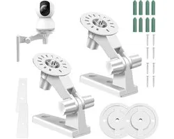 Support mural réglable pour caméras de sécurité avec rotation à 180° - Compatible avec Tapo C210/C200/C225/C220 et Kasa Ec70/Kc410s - Lot de 2
