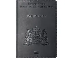YONO Paspoort Hoesje NL - Paspoorthouder Leer - Houder - Cover - Mapje - Zwart
