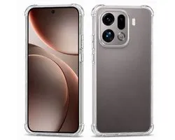 Hoesje geschikt voor OPPO Find X9 Pro - Shockproof - Back Cover - Siliconen Case - Transparant