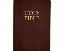 King James Version Easy Read Bible- Kjver Holy Bible, Large Print, Mahogany Genuine Leather, Thumb Index