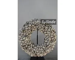Couronne - Couronne épaisse de mousse avec bonsaï 'Thick' (Lavage White , 60cm)