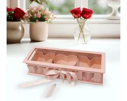 Hervulbare MOM Vormige Gift Box - Roze - Verpakking Kartonnen Brief Geschenk Doos Voor Chocolade Bloem Aardbei - Moederdag - Verjaardagscadeau - Originele Geschenken