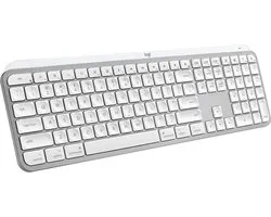 Logitech MX Keys S pour Mac - Clavier sans fil - Bluetooth - Qwerty US INTL - Gris pâle