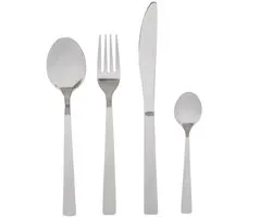HOMLA - Cutlery Set - Silver - 24 Pieces