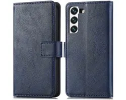 Coque Samsung Galaxy S22 iMoshion Luxe Booktype - Bleu Foncé