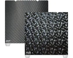 Gestructureerde PEO+PET-printplaat 235 x 235 mm, verenstaal printbed voor Creality Ender 3/ Ender 3 Pro/Ender 3 V2/ Ender 3 S1/ K1/ Ender 3 V3 SE/KE printer-hotbedplatform