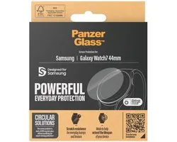Protection d'écran PanzerGlass compatible avec Samsung Galaxy Watch 7 - Verres 44 mm | Protection d'écran PanzerGlass Powerful , compatible avec les coques