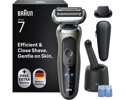 Braun Series 7, Rasoir Électrique, Station SmartCare, + 1 Accessoire, 72-C7200CC, Or