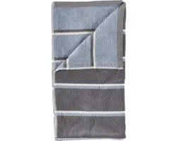 Zone Denmark Sauna Badhanddoek 140 x 70 cm Grey/Blue Fog/Soft Grey