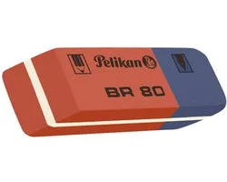 Pelikan gummetje BR 80, afmetingen 41 x 14 x 8 mm.