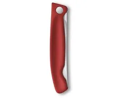 Couteau à tomates pliable Victorinox Swiss Classic - 11 cm - dentelé - rouge