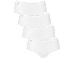 sloggi Basic+ Dames Midi slip - 4-pack - Wit - Maat 46