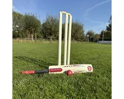 Houten Cricket set - Topkwaliteit hout uit India - Traditioneel spel - Binnen en Buiten