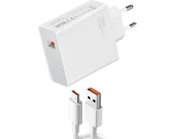 Chargeur de Voyage Xiaomi Chargeur USB 120W - Avec Câble USB-C - Wit