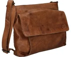 Bear Design Kleine Crossbodytas / Schoudertas Dames - Leer - Rai - Cognac