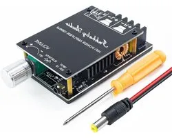 Bluetooth Versterker Board - Audio Versterker Module - Muziek Streamen Thuis - Twee Input Methoden - 2x 100W - Groen
