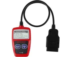 Scanner OBD2 - OBD - Lecture auto - Suppression de panne - Scanner auto - Équipement de diagnostic pour voitures - Plug & Play - Suppression de panne - Scanner auto - Équipement de diagnostic pour voitures - Panne moteur - rouge