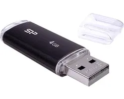 Silicon Power U02 Ultima USB Pendrive 4GB USB 2.0 Black