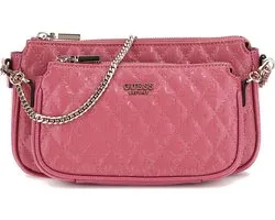 GUESS Schoudertas Yarmilla Double Pouch Crossbody Mulberry Roze