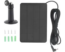 10W Ring Solar Charger, Ring Solar Panel voor Stick Up Cam, Professional Efficient IP65 Portable Powered Charger voor Spotlight Cam voor Stick Up (CSP4W-DC-B)