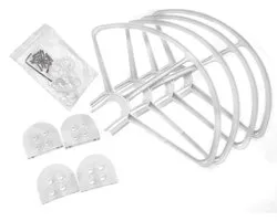 Allecto Propeller Guard Prop Protector RC Quadcopter Accessoires Compatibel met Drone DJI Phantom 3 - Veiligheid - Set van 4 - Beschermt propellers - Wit - Quadcopter Accessoires - Geschikt voor Phantom 3 Modellen - DJI Propeller Guard.
