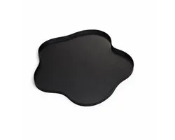 LOFT42 Serva Organisch Metalen Dienblad – Zwart – Ø60 cm
