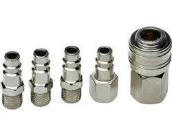 Hofftech Set luchtkoppelingen - 1/4" - 5-delig - voor persluchtsystemen - betrouwbare kwaliteit