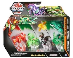 Bakugan Evolutions Battle Strike Pack met 6 Actiefiguren, 9 Handelskaarten en 8 Baku Cores
