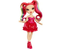 Rainbow High Be Dazzling poupées de mode - Vivienne Rouge (rouge) avec outil de strass et pierres de strass scintillantes