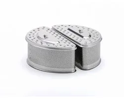 LotusGrill XXL Porte-charbon en acier inoxydable