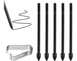 Set van 5 vervangende tips voor S Pen, inclusief installatiegereedschap, compatibel met Galaxy Tab S6 Lite, S7 FE, S8 Ultra en S9+ Plus, ideaal voor nauwkeurig tekenen en schrijven