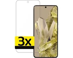 Screenprotector - Geschikt voor Google Pixel 8 Pro - 3 Stuks - Extra Sterk - Beschermglas - Gehard Glas - Tempered Glass - Screen Protector