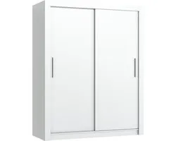 Promeubels - Kledingkast Miami - 120cm - Wit - Schuifdeur - Opbergkast