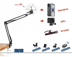 Camerastatief Smartphone Tripod Professionele Multifunctionele Standaard | Microfoon standaard | Standaard voor Smartphone | Tablet Statief | Mic Stand | Podcast | Vloggen Youtube | Universeel | iPad Statief | Tafel