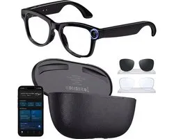 Vizon Camera Bril met Sony 8MP - Smart Glasses 4K - Verborgen Camera Bril - Spycam met WiFi en Bluetooth - IP67 Waterdicht - NL-app