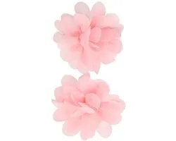 Haarsoires Haarspeld Duckklem 5cm - Haarbloem - Lichtroze - Set van 2 - Sterke Haarclip voor Styling & Dagelijks Gebruik - Hair Clip - Decoratieve Haaraccessoire