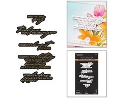Spellbinders BetterPress Persplaat & Snijmal - Bouquet of Hugs - 10 st.