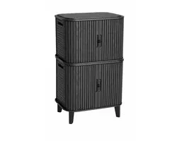Armoire de rangement Keter Velo 226L - 2 pièces - 62,3x47x62,4 cm - Graphite