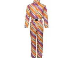 Funky Alps Skipak Retro Rainbow / Vintage Onesie Regenboog Skipak / Wintersport / Carnaval / Apres-ski / Foute Skipakken