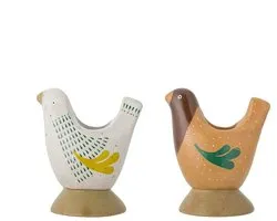 Bloomingville Kandelaar aardewerk bruin Reem - set van 2