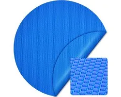 Wiltec Solar Pool Film 3.6 m Blue 400µ, Round Pool Cover for Pool Water Protection, Pool Tarpaulin, Solar Tarpaulin for Pool Heating