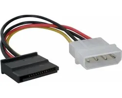 Molex naar 1x SATA Power Kabel