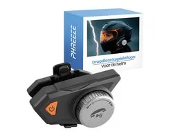 Phreeze Motorhelm Headset Bluetooth - Headset voor Motor, Scooter & Skilhelm - Handsfree Bellen & Muziek - Waterdicht IPX6